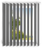 time4blinds - Verticale lamellen - Verduisterend - 160x255 cm - Grijs