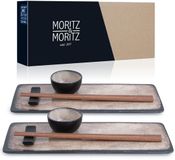 Moritz & Moritz VIDA 10-delige Sushi Serviesset voor 2 Persoons - Beige