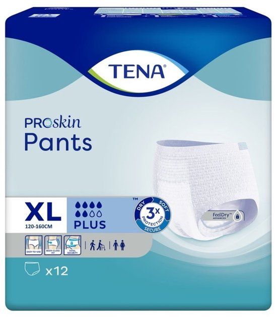 Tena Proskin Pants Plus XL - 12 stuks