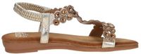 Sub55 Schuurman-Schoenen SUB55 Sandalen Plat - Taupe - Maat 39