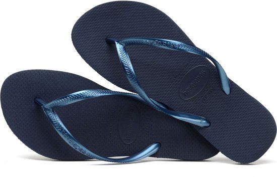 Havaianas Slim Slippers - Navy - Women's - Size 39/40 - 2025 Collection