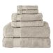 BERIBO Serenity 6-delige Turkse handdoekenset, 2x bad, 2 handen, 2 gezichtshanddoeken, 600 g/m², 100% katoen (bruine rijst)
