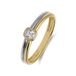 Lucardi Dames Zilveren bicolor ring met zirkonia