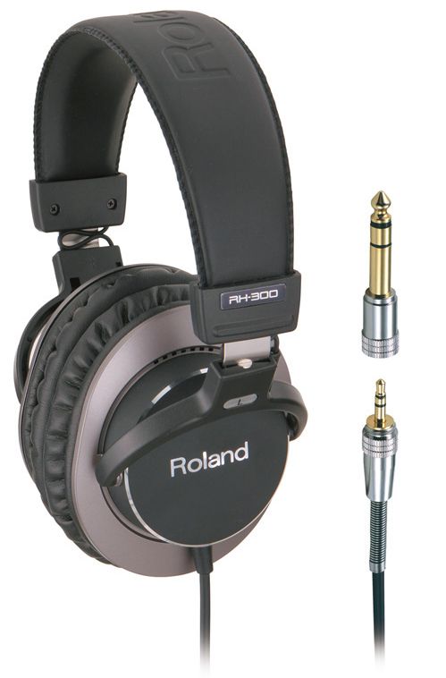 Roland RH-300 - Over-ear Headphones - Black, Brown