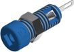 SKS Hirschmann MBI 1 Miniatuur-laboratoriumconnector Bus, inbouw verticaal Stift-Ø: 2 mm Blauw 1 stuk(s)