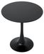 Table à manger en bois massif - Modèle Tulipe - 70 cm - Noir