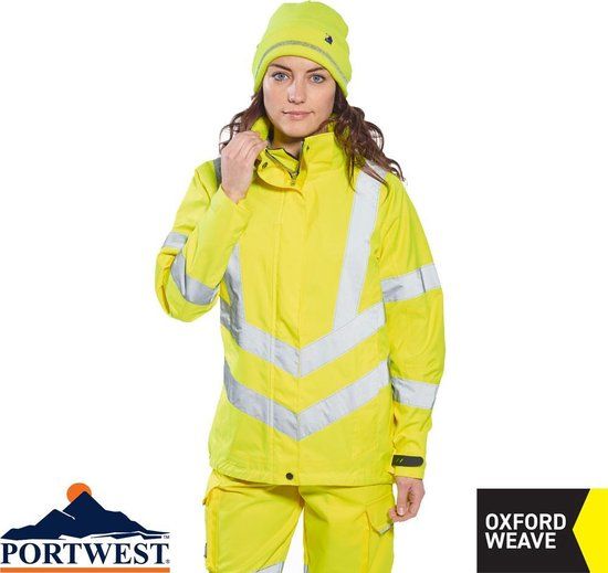 Portwest LW70 Dames Hi-Vis Ademend Pilot Jack - Geel - Maat XL