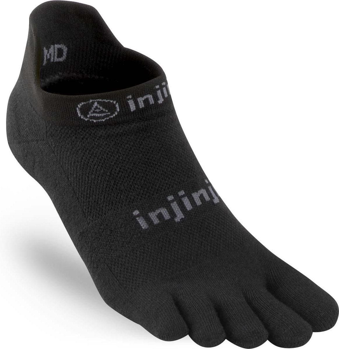 Injinji Run Lightweight No Show Socks Men - noir