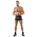 Svenjoyment Boxer pour homme avec empiècements en résille et poches (noir) - XL