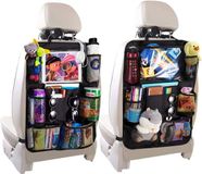 Markenlos Famanu – Rugleuningbeschermers - auto-achterbank-organizer voor - 10 inch en 9 opbergvakken - waterdichte autostoelbeschermer - kick-mat-bescherming voor autostoel