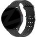 Bandz Bracelet silicone avec motif floral Samsung Galaxy Watch 6 Classic 47mm (noir)