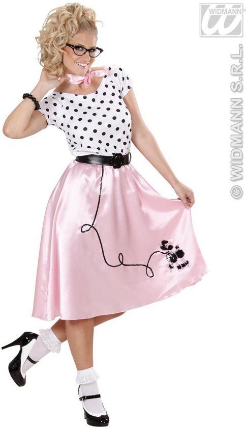 Widmann 50s Ms Sugar Costume Women Medium Carnival Costume Fancy Dress