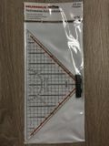 Rumold Geodriehoek 1058 Transparant Lengte schijne zijde: 32.5 cm