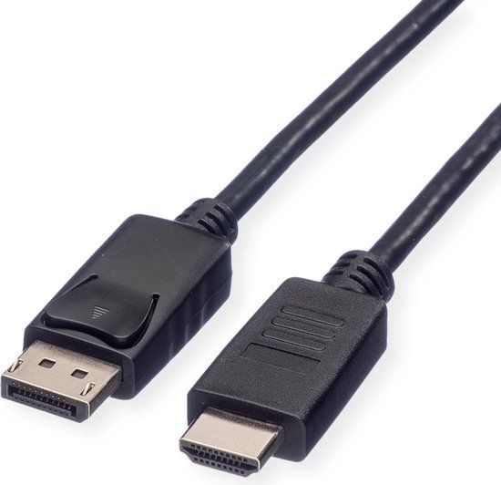 ROLINE DisplayPort Kabel DP - HDMI, M/M, zwart, 1,5 m