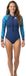 Seland Florida Shorty 2/2 mm à manches longues et fermeture éclair sur le devant pour femme Bleu XS Femme