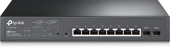 TP-Link Omada TL-SG2210MP - Managed Gigabit PoE+ Switch with 8 PoE+ Ports