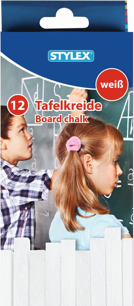 Stylex Bordkrijt Wit 12 stuks