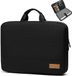 bagasin Housse pour ordinateur portable 13 13,3 pouces pour MacBook Air M2/M1 2022-2018, MacBook Pro 2022-2016 M2 M1, 12.9 iPad Pro 6-3 Gen, Sacoche d'ordinateur portable résistant à l'eau, noir