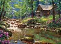 Cobble Hill Puzzle Fishing Cabin 1000 pièces
