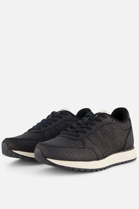 Woden Ronja Croco Sneakers Zwart