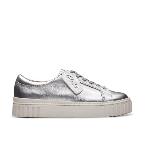 Clarks Mayhill Walk Womens Silver Metallic, 3.5