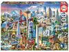 Educa - Puzzel 1500 stukjes - 1500 SYMBOLEN VAN NOORD AMERIKA