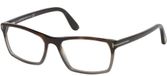 Tom Ford Ft 5295 Lunettes De Vue Homme Havane Géométrique 56mm