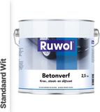 Ruwol Peinture pour béton Standard Blanc 2,5 litre