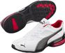 Puma Tazon 6 FM Hardloopschoenen voor heren, Wit Wit Zwart Puma Zilver, 41 EU