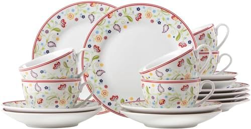 Ritzenhoff & Breker Shanti Double Koffieservies, 18-Delig, Porselein