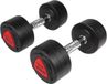 Hammer Fitness Haltère en PU - PRO - par paire - Noir - 12.5 kg