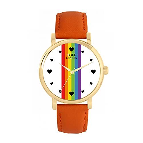 Toff London Pride Lineair wit hart wapenstokken Horloge - 5059656741633