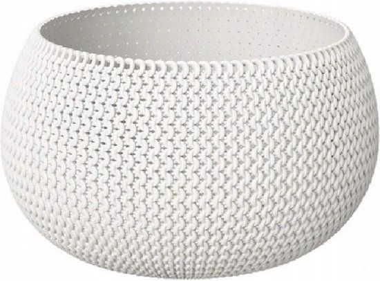 Prosperplast Splofy - Bloempot - Rond - 16 cm - Wit - 2.3 liter