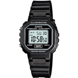 Casio LA-20WH-1ADF Digitaal Sporthorloge voor Dames met Vierkant Display - Zwart