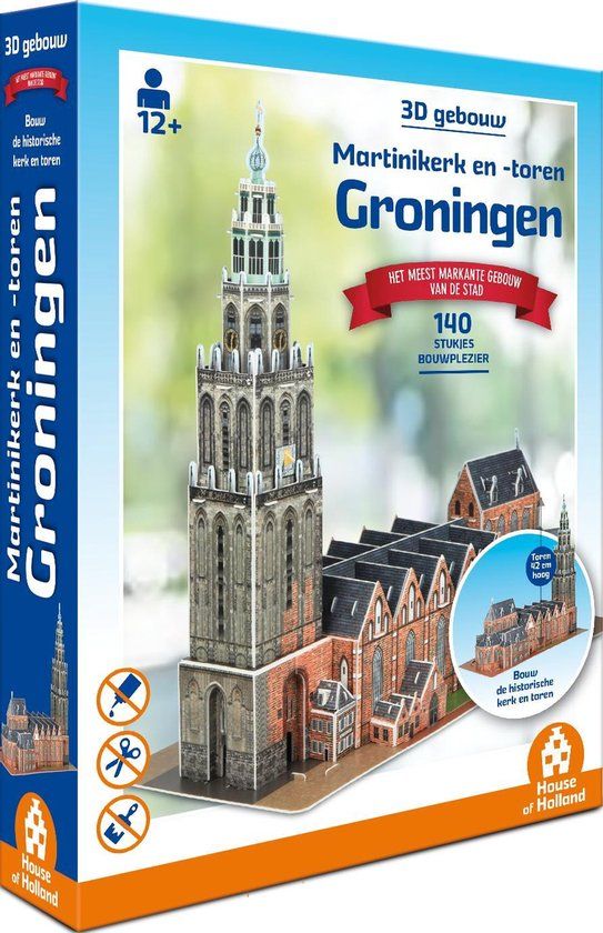 3D Puzzle - Martinikerk Groningen (140 stukjes)