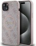 Guess 4G Back Case (MagSafe Compatible) - Geschikt voor Apple iPhone 14 (6.1") - Roze
