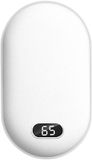 Merkloos Chauffe-mains, chauffe-mains électrique, 1200 mAh, magnétique divisé, chauffe-poche rechargeable avec 3 modes de chauffage réglables, chargeur, chauffe-powerbank, cadeau d'hiver pour femmes, enfants, hommes