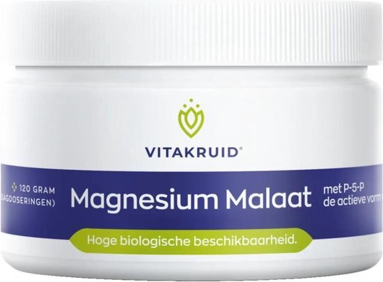 Vitakruid Magnesium Malaat Poeder 120gr