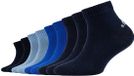 s.Oliver Korte Sokken 9-Pack Blauw Katoenmix Maat 27-30