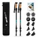 Premium lichtgewicht wandelstokken – Trekkingstokken & wandelstokken van aluminium - Wandelstang verstelbaar tot 135 cm - Incl. Trekkingrubber bufferset - wandelstokken voor dames en heren