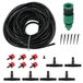 Kit d'irrigation goutte à goutte jardin - Système d'irrigation automatique - Tuyau de 5 m - Micro-irrigation - Pour potager, pelouse et serre