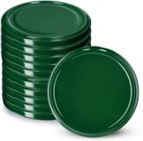 KADAX Schroefdeksel fi89 mm, reservedekselset van metaal, To89, inmaakdeksel geschikt voor 1700 ml potten, twist-off-deksel met 6 vergrendeltanden, deksel (10 stuks, groen)