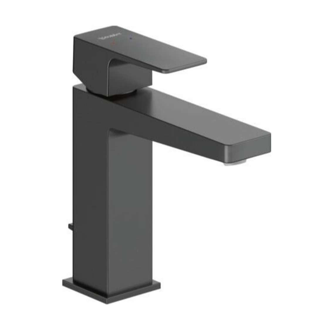 Duravit Manhattan - Wastafelkraan met afvoer, mat zwart