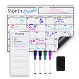 Amazon Basics Magneetkalender, droog uitwisbaar whiteboard, kalender, 30,5 x 43,2 cm, wit
