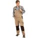 Planam Maat 110 heren canvas 320 tuinbroek kaki zwart model 2135