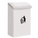 Arregui E-6101 Rechthoekige Afvalcontainer van Staal, Wit, 18L