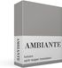 Ambiante Cotton Uni split-topper hoeslaken - Lits-jumeaux - Grey