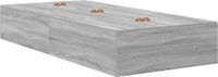 vidaXL Opbergbedframe Grijs Sonoma 100 x 200 cm Bewerkt Hout
