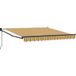 Maison Exclusive Electric Awning 3 X 2,5 M Rayures Jaune, Gris Et Blanc