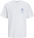 JACK&JONES - JORNOTO GRAPHIC CHEST TEE SS C.N LN - Blanc - Coton - XXL